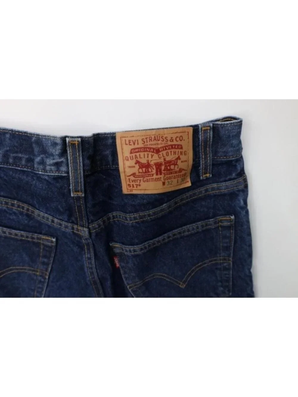 Vintage Y2K 2001 Levis 517 Mens 32x30 Western Flared Wide Leg Denim Jeans USA
